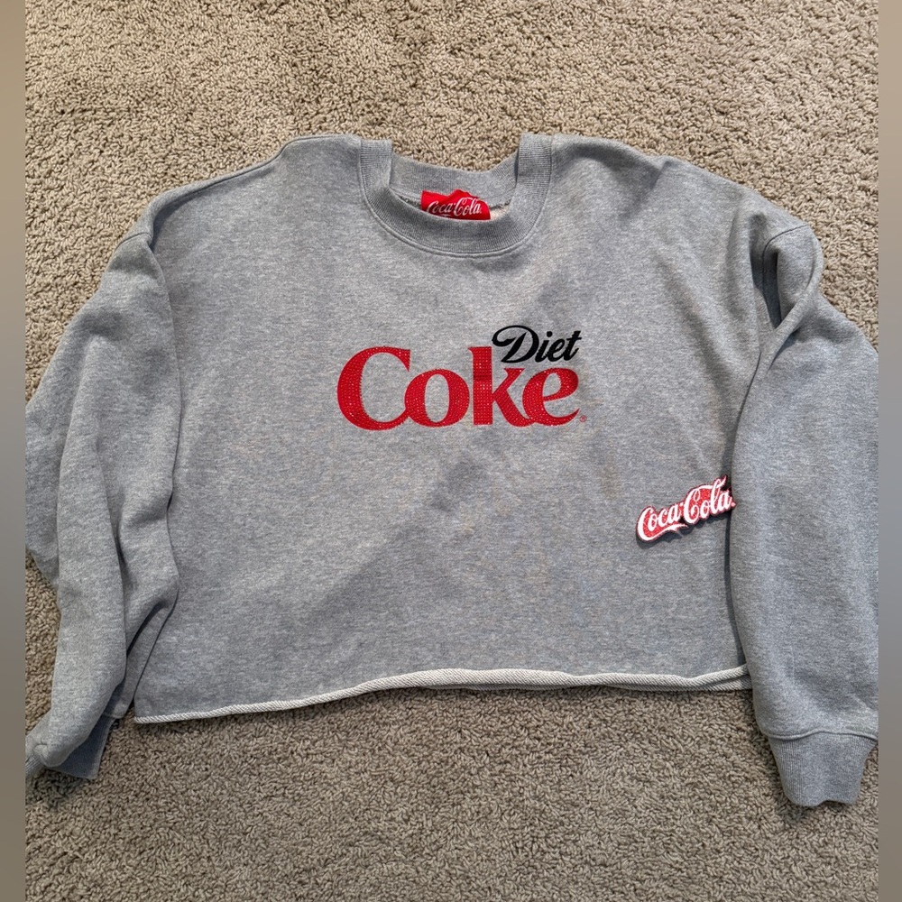 Forever 21 Diet Coke Cropped Crewneck